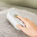 Escova de Vapor 3 em 1 para Cães e Gatos | Remove Pelos, Massageia e Deixa a Pelagem Mais Bonita