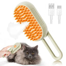 Escova de Vapor 3 em 1 para Cães e Gatos | Remove Pelos, Massageia e Deixa a Pelagem Mais Bonita