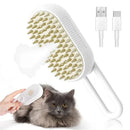 Escova de Vapor 3 em 1 para Cães e Gatos | Remove Pelos, Massageia e Deixa a Pelagem Mais Bonita