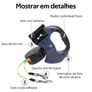 Guia Retrátil Automática para Cães 3m com LED – Mais Liberdade, Controle e Praticidade nos Passeios
