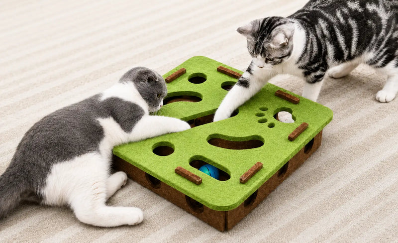 PuzzleCat™ – Brinquedo Inteligente Interativo para Gatos | Estimule a Mente e os Instintos Naturais