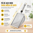 LitterPro™ – Pá de Areia para Gatos em Aço Inoxidável | Limpeza Rápida, Higiênica e Sem Esforço