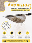 LitterPro™ – Pá de Areia para Gatos em Aço Inoxidável | Limpeza Rápida, Higiênica e Sem Esforço