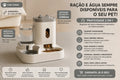 Alimentador Automático para Cães e Gatos com Bebedouro Integrado – Ração e Água Sempre Disponíveis