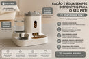 Alimentador Automático para Cães e Gatos com Bebedouro Integrado – Ração e Água Sempre Disponíveis