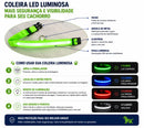 Coleira LED Noturna GlowPet™ – Segurança e Visibilidade para Seu Cachorro em Qualquer Horário