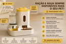 Alimentador Automático para Cães e Gatos com Bebedouro Integrado – Ração e Água Sempre Disponíveis